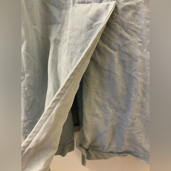 Eva Mendes Light Denim Midi Dress Small - Picture 10 of 12